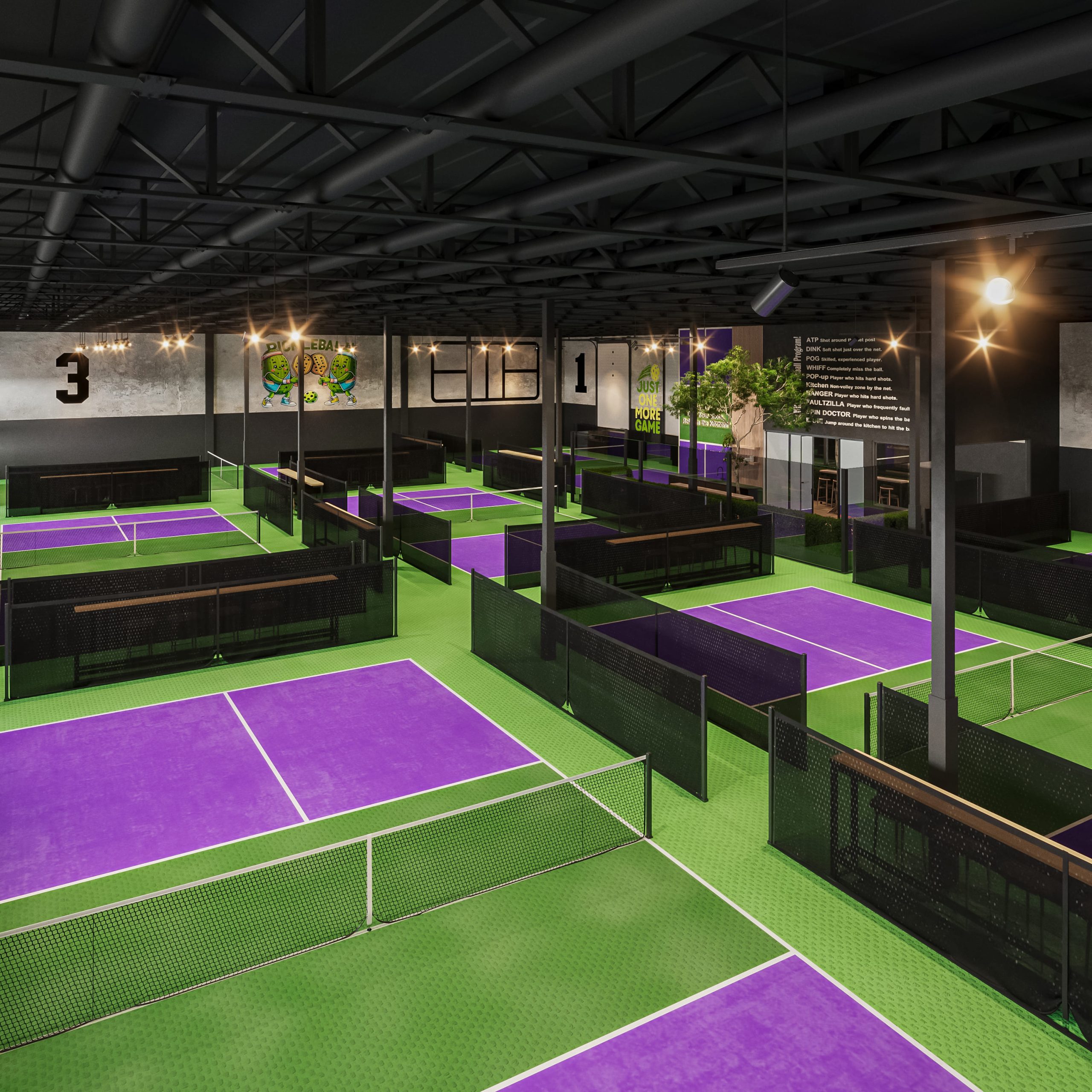 indoor pickleball courts of pickleX