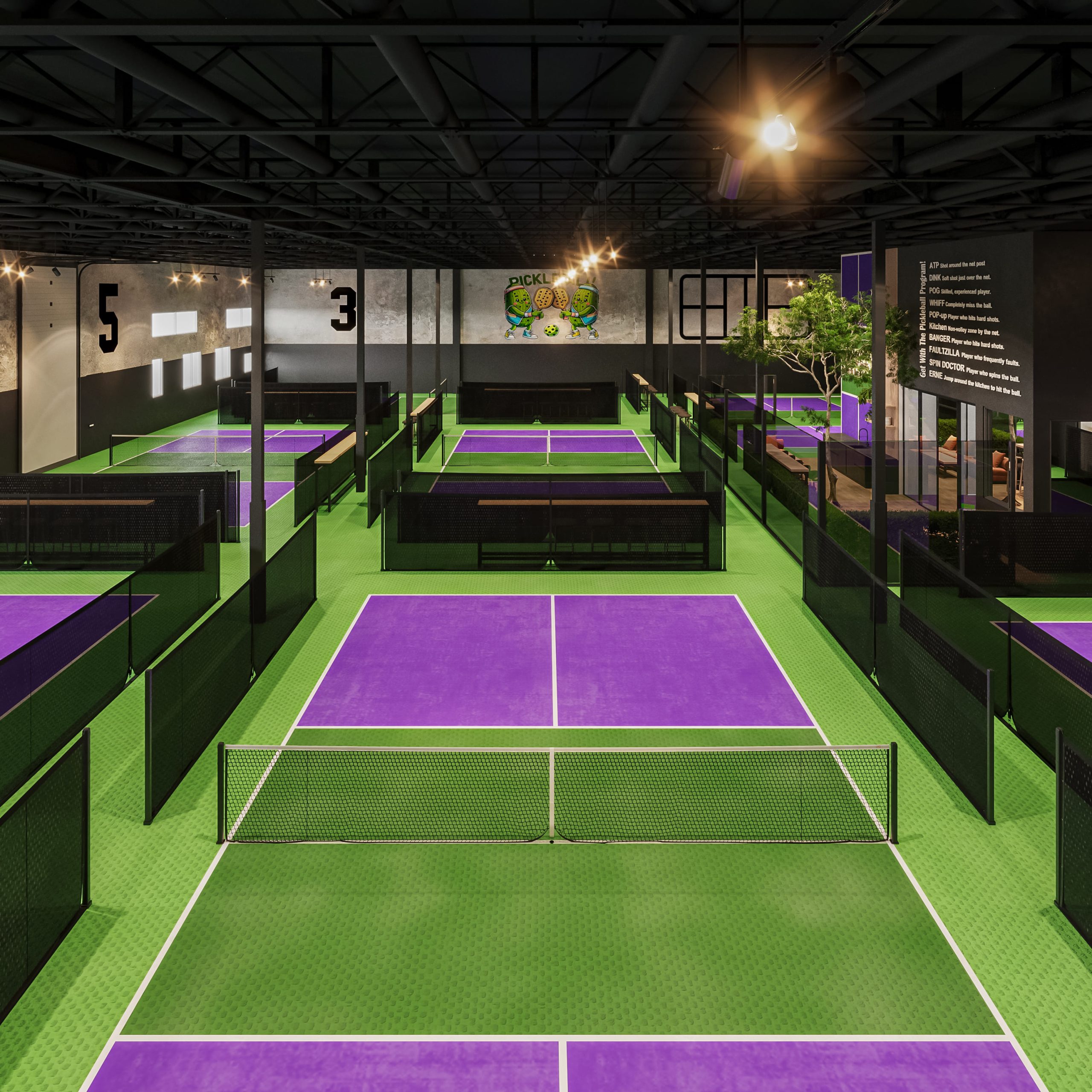pickleX pickleball indoor court