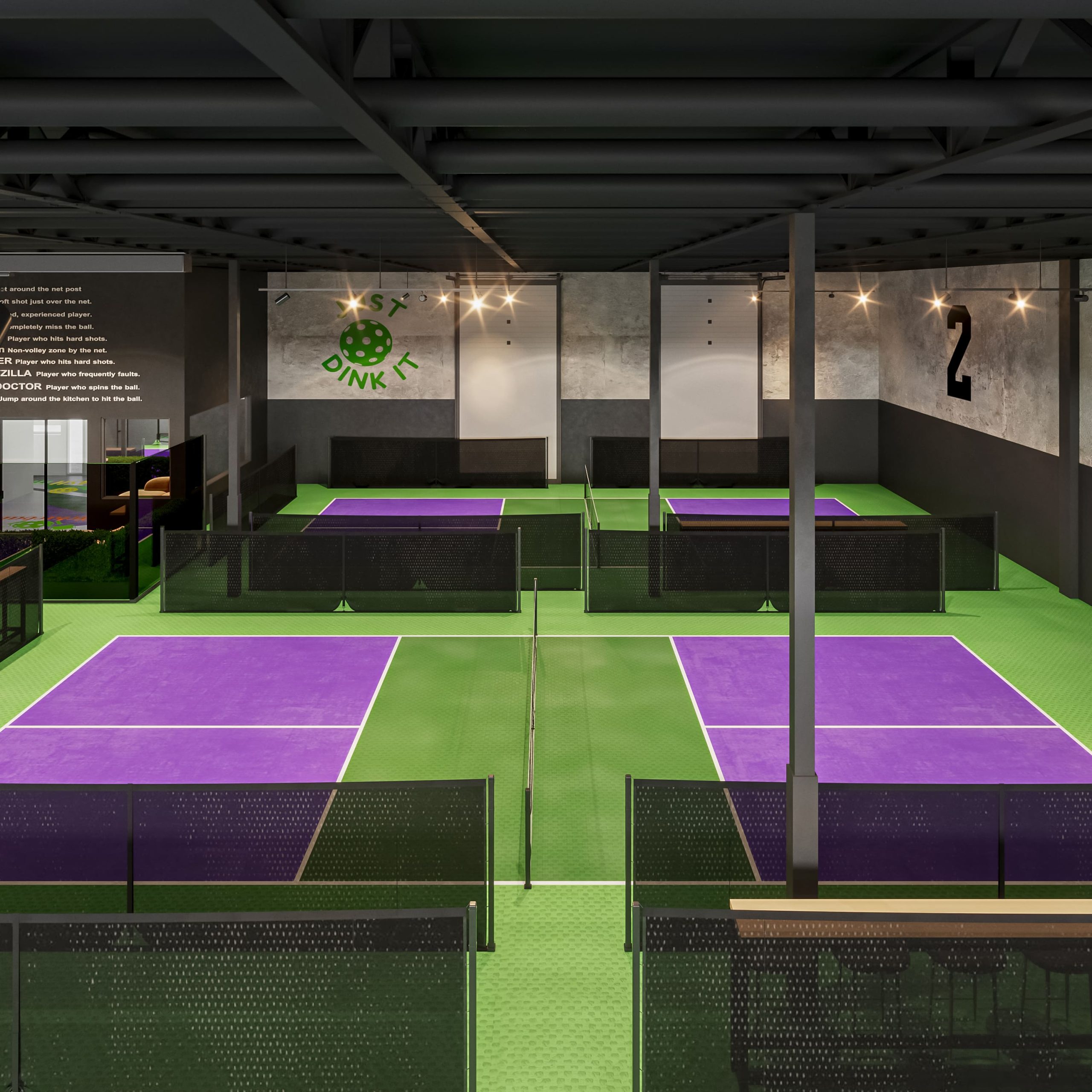 indoor pickleball court in Oakville